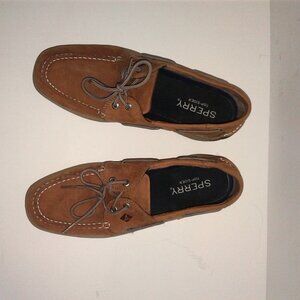 Sperry Leather and Suede Intrepid 2 Eye Top Siders Nautical Deck Shoes Model STS